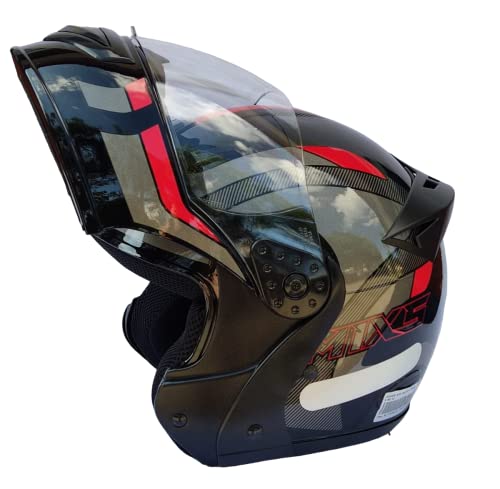 Mixs Gladiator Capacete de Moto Dobrável
