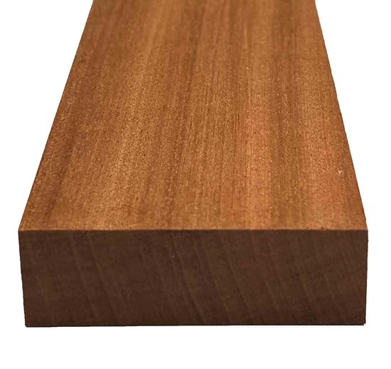 Exotic Wood Zone | Sapele Wood Electric/Bass Guitar Neck Blanks | Luthier Tonewoods | Tonewood Suppliers (32" x 4" x 2", Sapele)