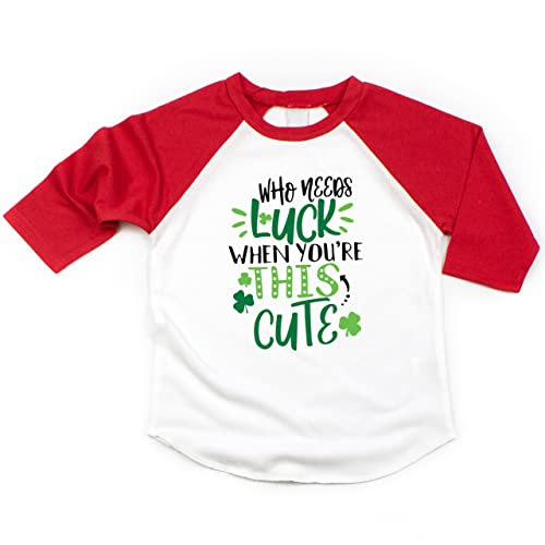 Image of Bump and Beyond Designs Who Needs Luck When You're This Cute Kids St. Patrick's Day Shirt