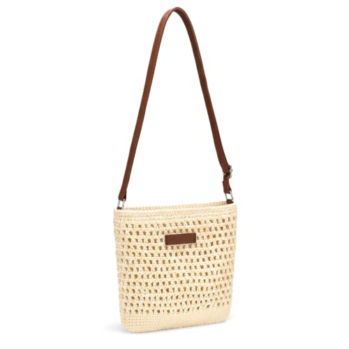 Image of Straw Bag Beach Purse Summer Purses for Women Vacation Handbags Woven Crossbody Bags Straw Shoulder Bag