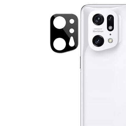 COVER CAPITAL Scratch Resitant Back Camera Lens Protector For OPPO Find X5 Pro [With Photo Friendly Flash Cut] Black