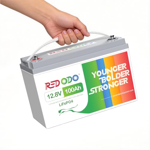 Image of Redodo 12V 100Ah LiFePO4 Battery, 12 Volt lithium batteries with 100A BMS, Group 31 Deep Cycle Battery Replacement of Agms, 4000+ Cycles, Great for RV, Trolling Motor, Marine, Solar Systems