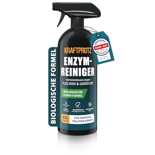 Enzymreiniger – Geruchsentferner & Fleckenentferner Spray 750 ml – porentief & biologisch –...