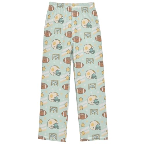 Boy's Pants Rugby Elements Jogger Pants Elastic Waist Long Bottoms Trousers with Pockets 6-14 Years