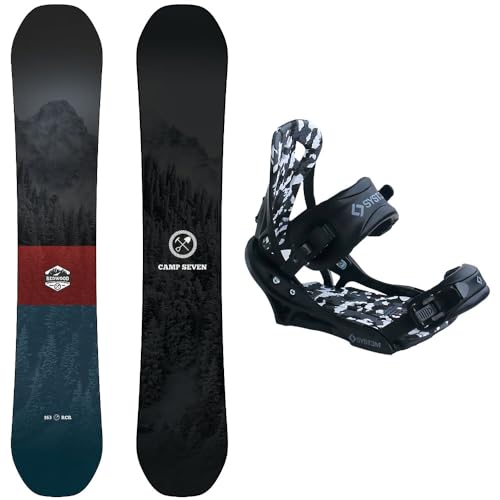System Redwood Snowboard with APX Bindings Men's Snowboard Package 160 cm