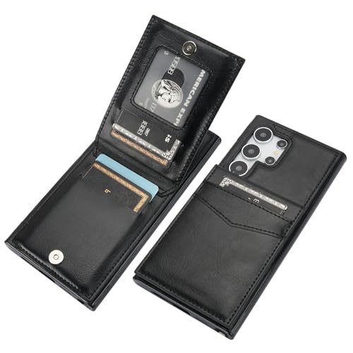 Étui en cuir de qualité supérieure KIHUWEY Samsung Galaxy S24 Ultra