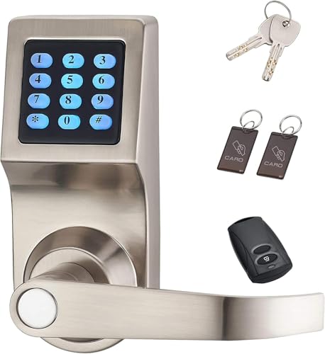 Smart Door Lock,LUOOV Digital Door Lock,Unlock with Remote Control, M1