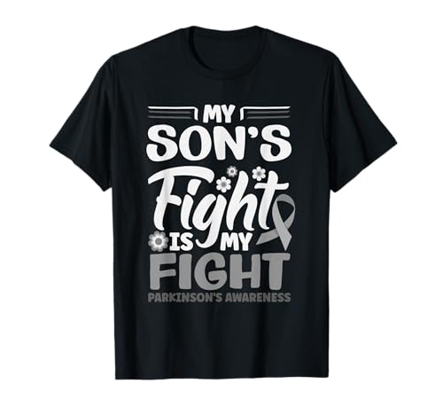 My Son's Fight My Fight Ruban Gris Sensibilisation à la maladie de Parkinson T-Shirt