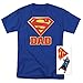 Popfunk Superman Superdad Logo for Fathers T Shirt & Stickers, Medium
