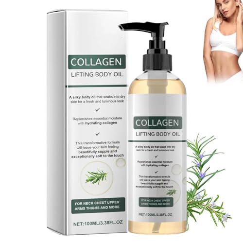 Orelvique Collagen Oil for Skin Tightening Orelvique Collagen Lifting Body Oil Skin Tightening Oils Body Anti Cellulite Massage Oils Firming Body Oi-l for Reduce Fine Lines and Smooth Skin (1PC)