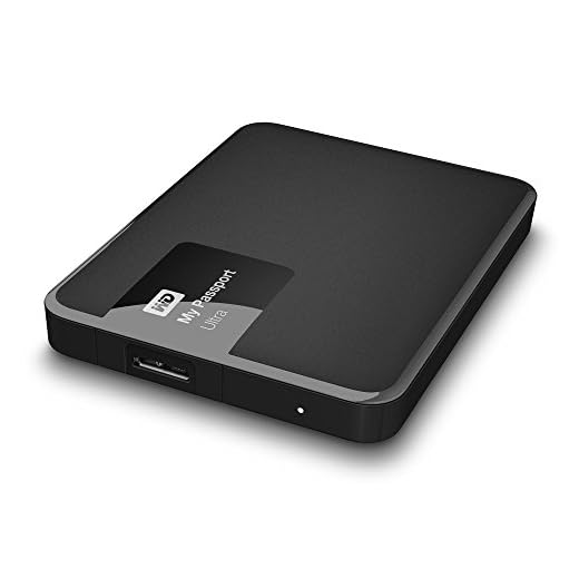 Western Digital My Passport Ultra 1 TB extern hårddisk (upp till 5 Gb/s, USB 3.0) mattsvart
