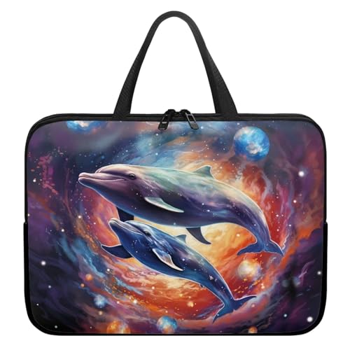 Uasibuni Star Dolphins Laptop Bag for Women 15.6 Inch Computer Bags Men Business Office Work Bag Briefcase Notebook Bag Computer Case