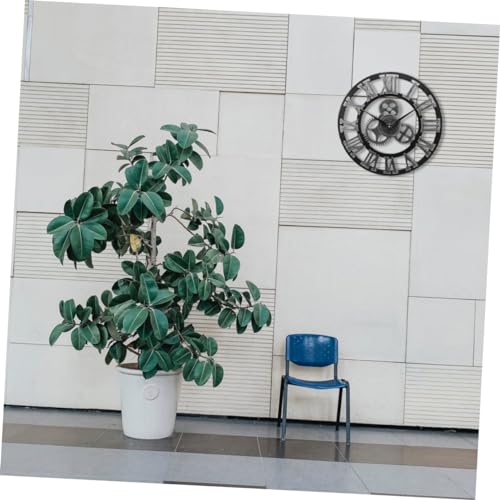 Horloge murale industrielle pour salon et cuisine design loft créatif 40cm - 8