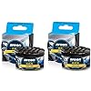 AREON Ken Car Air Freshener New Car Smell Scent Tin Adjustable Vented Lid Multi Pack of 2