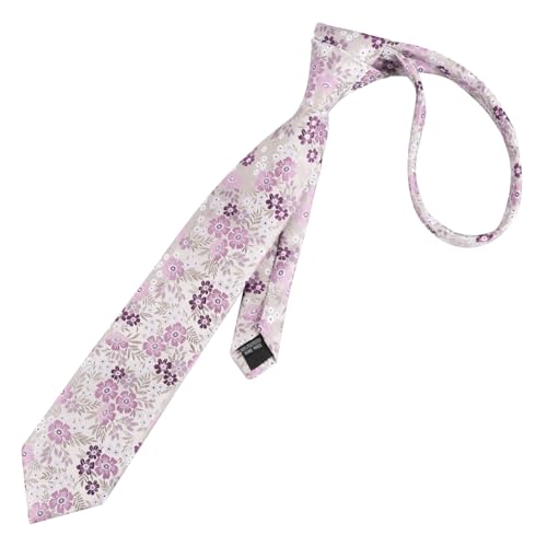 Image of Alizeal Mens 3.15'' Natural Flower Pattern Tie with Floral Pocket Square Set