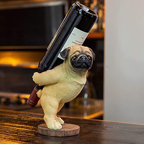 Support de bouteille de vin carlin jaune pour déco de table - 3