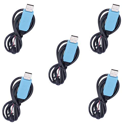 UART - PL2303TA - Lot de 5 câbles USB vers série RS232 UART TTL Serial Cable - 3,3 V Cover