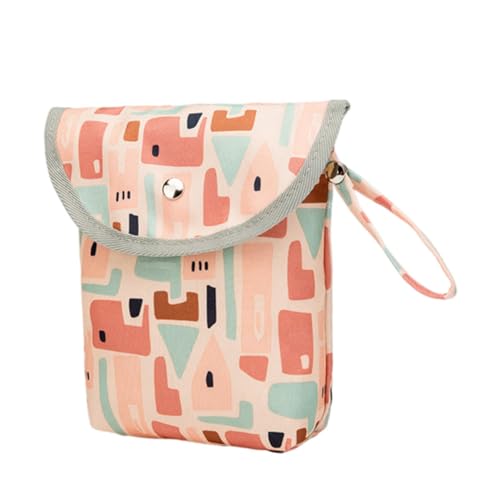 1pezzi Borsa Porta Pannolini Contenitore Organizzatore Per Design Portatile Perfetta Per Uscite e Viaggi Rosa