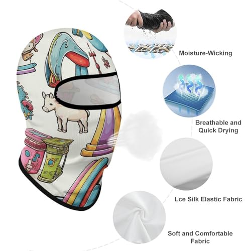 Balaclava Mask for Men Ski Mask for Women Amusement Toys Full Face Mask Face Cover for Cycling miniatura 3