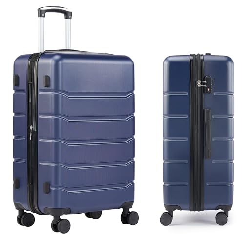 Best Material for Hard Shell Luggage: Durable, Lightweight, and Travel-Ready Choices 3 Simple Deluxe 28 Inch Expandable Hardside Carry On with Spinner Wheels & TSA Lock, ABS Hard Shell Lightweight Rolling Luggage Suitcase, Blue