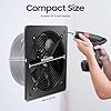 16'' Explosion-Proof Wall Mounted Industrial Fan - 750W High-Velocity Axial Extractor Ventilation Blower, 4700CFM Airflow for Garage, Kitchen, Paint Booth, Utility and Commercial Exhaust Applications