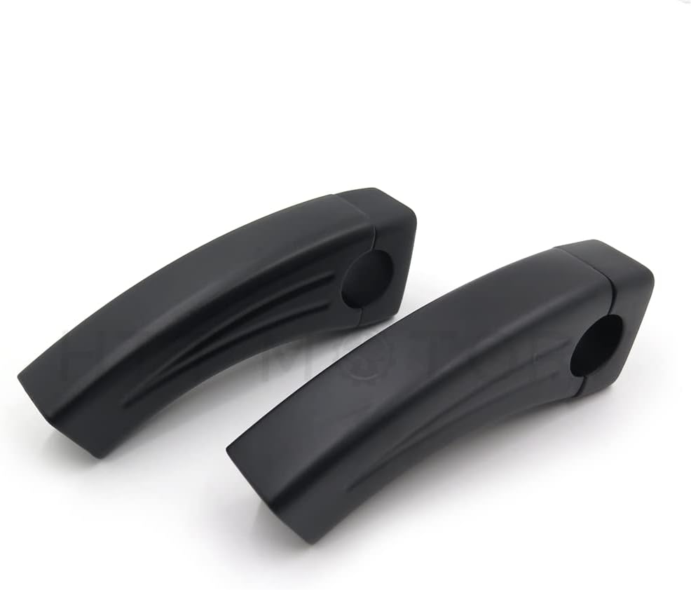 HTTMT - Handlebar Pullback Risers Compatible with universal bikes (1 Inch Bar) 4.5 Inches Motorcycle Black [P/N: XH6014-002]