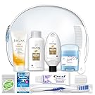 Convenience Kits International Women's Deluxe 10 Piece Kit with Travel Size TSA Compliant Essentials Featuring: Pantene Hair Products in Reusable Toiletry Zippered Bag