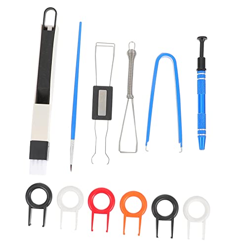 OSALADI Keycap Removal Tool Set for Keyboard Cleaning Kit Brush Puller Lubricant Pen Chip Picker Professional Grade