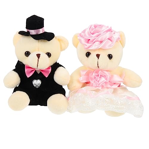 SUPVOX 2piezas Muñeca De Boda De Peluche Decorativo Muñeco De Novedoso para Boda Decorativo SUPVOX 2piezas Muñeca De Boda De Peluche Decorativo Muñeco De Novedoso para Boda Decorativo