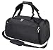 Gym Duffle Bag Waterproof Travel Weekender Bag for Men Women Duffel Bag Backpack with Shoes Compartment Overnight Bag 40L Black