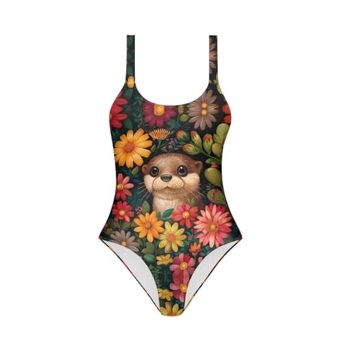 Image of YEXIATODO Kids One Piece Swimsuit for Teen Girls Womens Bathing Suit High Waist Bikini Set Girls Swimsuit for 7-18 Years Old