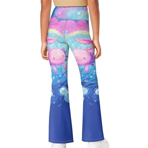 YEXIATODO Girls Flare Leggings Yoga Pants Size 5-14 Athletic Leggings Sportswear for Toddlers Teens Bell Bottom Leggings4