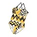 KLL Girls 1 Piece Bathing Suit, Fashion Zigzag Pattern Yellow, Summer Cute Swimming Suits Adjustable Strap 3T