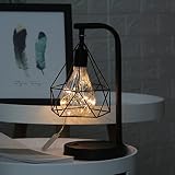 💡Tamaño: 16D x 16W x 31H centímetros.La base resistente lo hace ideal para tu escritorio o mesa, o se utiliza como lámpara colgante con cuerda de cáñamo.