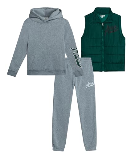 Recopilación de Chándales para Niño disponible en línea para comprar. 47 AEROPOSTALE Conjunto deportivo para niño: sudadera con capucha y cremallera de 3 piezas, chaleco acolchado y pantalón deportivo. Conjunto deportivo para niño (4-12 años), talla...