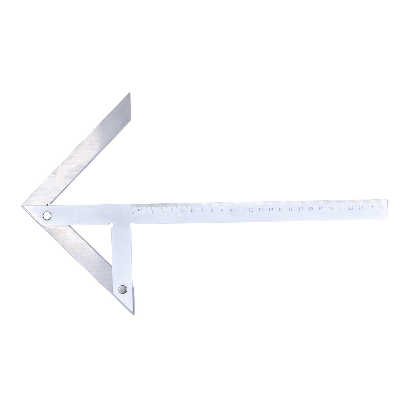 Generic Mirino Angolare in Acciaio Inossidabile con Righello Centrale Ad Alta Precisione per Marcatura di Lavorazione Hardware 250 Mm X 160 Mm