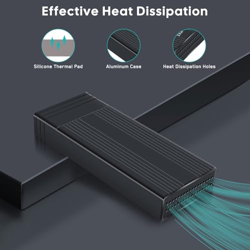 Carcasa externa Fanblack para SSD M.2 NVME SATA USB 3.2 Gen 2 miniatura 5