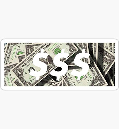 Dollar $ Supreme - Pack of 3 Stickers - Auto Wall Laptop Cell Truck Sticker for Windows Cars Trucks