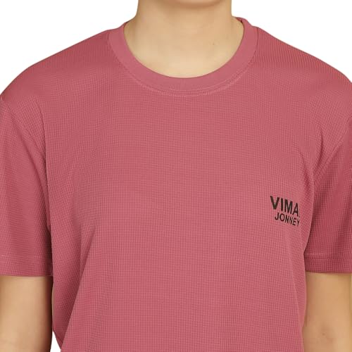 Image of Mack Jonney Solid Classic Fit Round Neck Polyester Lycra Half Sleeves Tshirt for Women(Pack of 2)-MACK630864