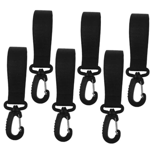 Toddmomy 6 Pack Rotatable Stroller Hooks Diaper Bag Hook for Stroller for Hanging Hangers