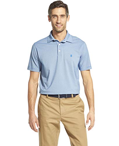 IZOD Men's Breeze Short Sleeve Solid Polo, Bright Cobalt, Large