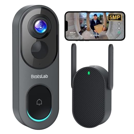 BOTSLAB 5MP Wireless Doorbell Camera
