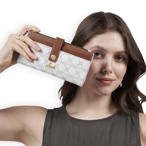 Image of Lavie Women's Monogram Safiya Bi-Fold Zip Wallet | Gift for Women