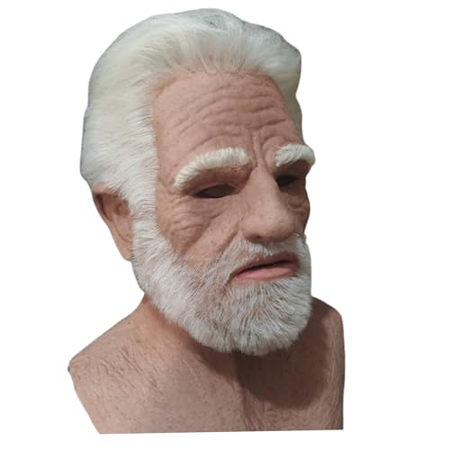 Masque de vieil homme Halloween pour cosplay et soirées à thème costumées