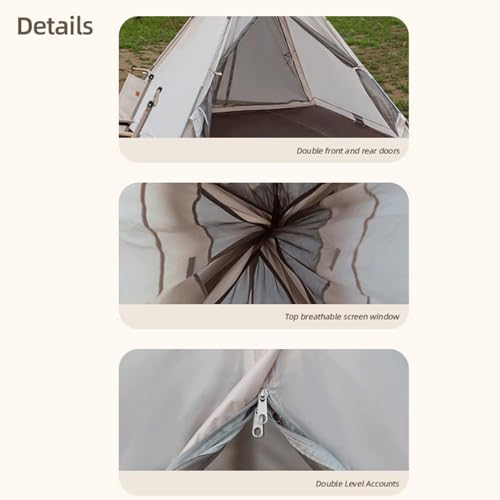 Carpa pirámide para camping GERRIT para 3-4 personas miniatura 6