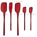 Flex-Core Spatula All Silicone High Heat Resistant 5 Piece Cooking Utensils Set - Includes Non-Stick Spatula, Spoonula, Jar Scraper, and Mini | BPA-Free Kitchen | Ergonomic Design