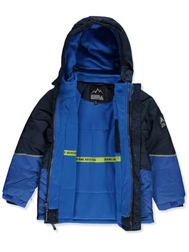 Boys' 2-Piece Snowsuit Jacket Set Outfit - dark navy, 63
