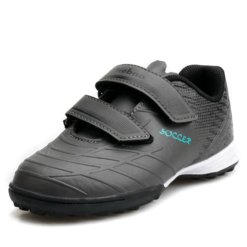 Best Toddler Soccer Shoes: Top Picks for Little Stars 14 MiFeloo Kids TF Soccer Shoes Turf Football Cleats Toddler/Little/Big Boys Girls Grey 10(M) US
