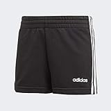 adidas Mädchen Essentials 3-Streifen Shorts, Black/White, 164