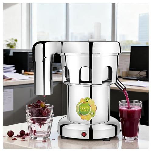 IYUESQ Extracteur de jus électrique Robuste, centrifugeuse, en Aluminium et Acier Inoxydable, pour Fruits et légumes, 550 W